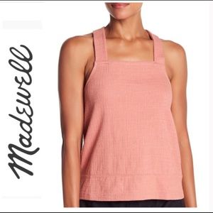 Madewell Textured Knit Apron Tank Top Size S NWOT